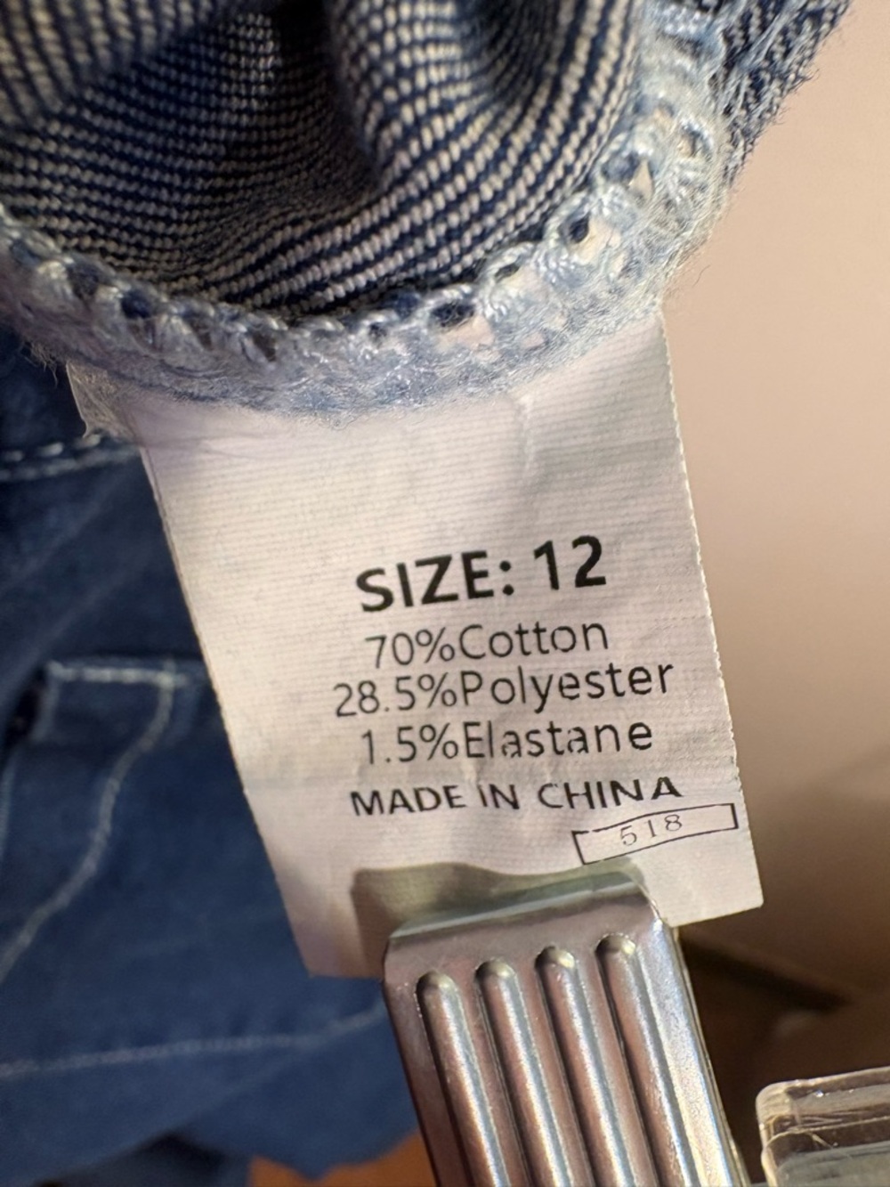 Sidefeel Wide Leg Cropped Jeans Button Fly High Rise Dark Wash Size 12 - Picture 4 of 4